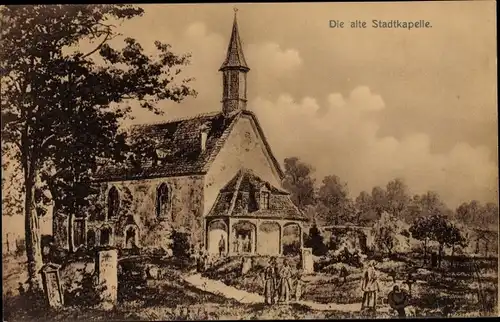 Ak Darmstadt in Hessen, Alte Stadtkapelle