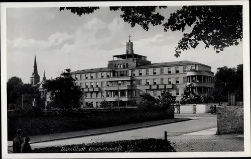 Ak Darmstadt in Hessen, Elisabethenstift