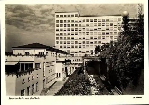 Ak Schwäbisch Hall in Württemberg, Krankenhaus, Badhaus