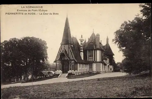 Ak Pierrefitte en Auge Calvados, La Cour du Bosc