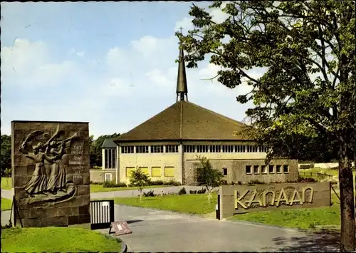 Ak Eberstadt Darmstadt in Hessen, Jesu Ruf Kapelle und Land Kanaan, Eingang