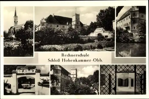 Ak Hohenkammer in Oberbayern, Rechnerschule, Schloss