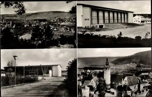 Ak Tauberbischofsheim in Baden Württemberg, Turnhalle, Panorama