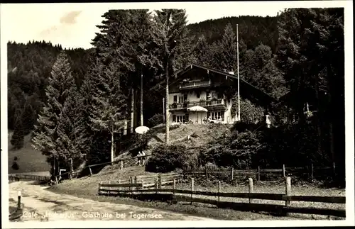 Ak Glashütte Kreuth am Tegernsee Oberbayern, Cafe Hubertus