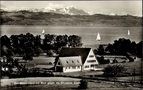 Ak Eriskirch Bodensee, Don Bosco Haus, Schweizer Alpen