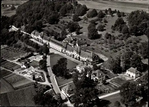 Ak Strüth Ansbach Mittelfranken, Luftbild der Heilstätte