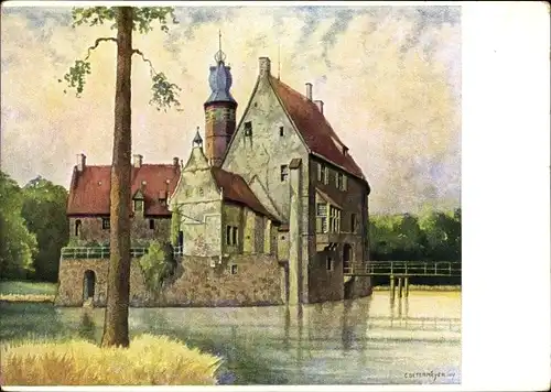 Künstler Ak Determeyer, C., Lüdinghausen Münsterland, Burg Vischering