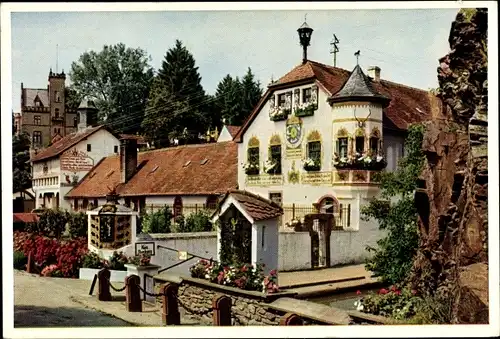 Ak Rettershof Kelkheim Taunus, Klostergut, Kaffee zum fröhlichen Landmann, Außenansicht, Reitschule