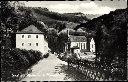 Ak Mariental Johannisberg Geisenheim, Blick auf Kirche