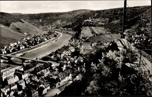 Ak Cochem Mosel, Blick v. d. Bergstation der Sesselbahn