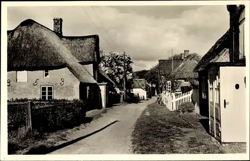 Ak Insel Amrum in Nordfriesland, Dorfstraße