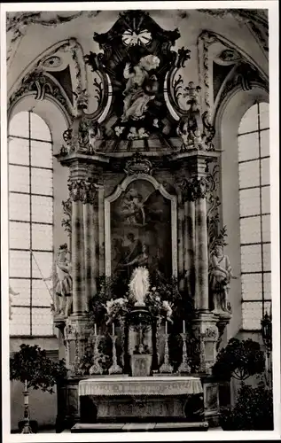 Ak Reicholzried Dietmannsried im Oberallgäu, Hochaltar, Kirche