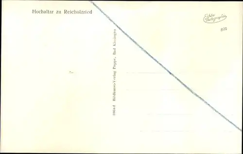 Ak Reicholzried Dietmannsried im Oberallgäu, Hochaltar, Kirche