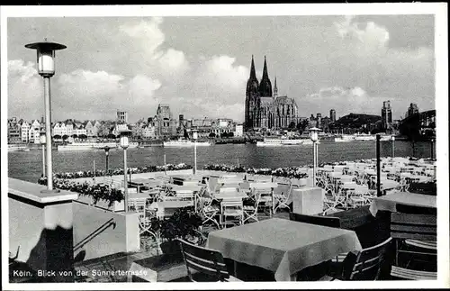 Ak Köln am Rhein, Blick v.Sünnerterrasse