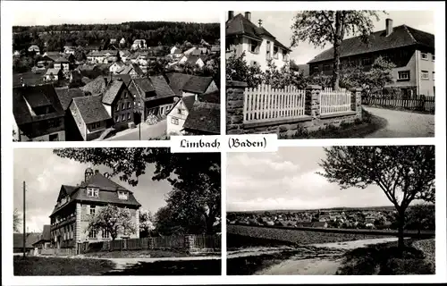 Ak Limbach in Baden Odenwald, Gesamtansicht, Ort, Vogelschau, Teilansicht