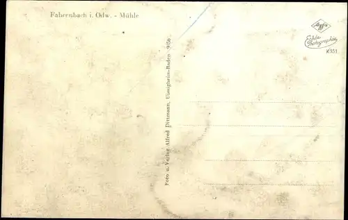 Ak Fahrenbach im Odenwald, Mühle