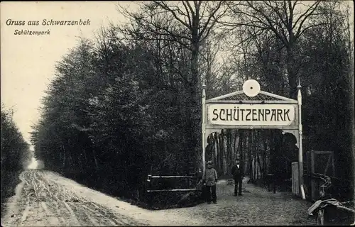 Ak Schwarzenbek in Lauenburg, Schützenpark, Fahnenweihe des Turnvereins 1908