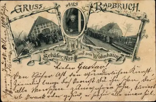 Ak Radbruch in Niedersachsen, Schäfer Ast und sein Wohnhaus