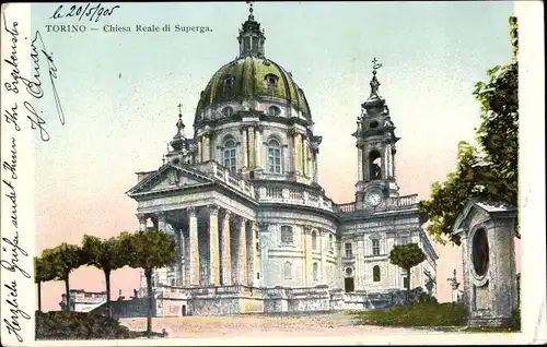 Ak Torino Turin Piemonte, Chiesa Reale di Superga