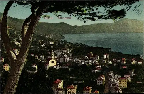 Ak Nervi Genova Genua Liguria, Blick auf den Ort