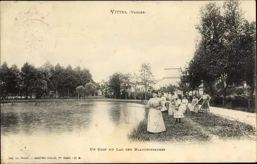 Ak Vittel Vosges, Un Coin du Lac des Blanchisseuses