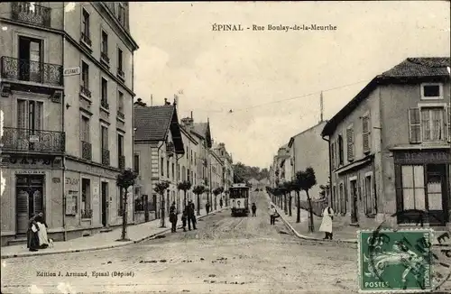 Ak Épinal Lothringen Vosges, Rue Boulay de la Meurthe