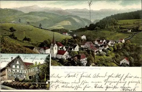 Ak Oberhelfenswil Toggenburg Kanton St Gallen, Panorama, Gasthaus