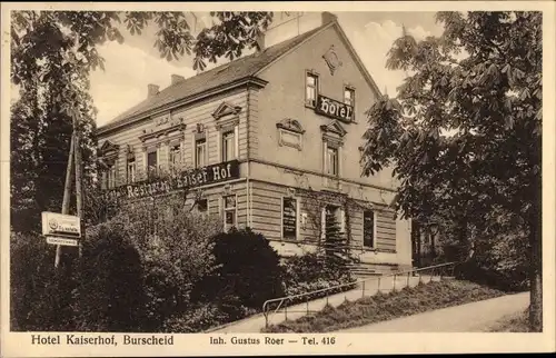 Ak Burscheid in Nordrhein Westfalen, Hotel Kaiserhof