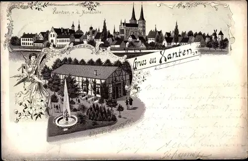 Litho Xanten am Niederrhein, Schwerdts Sommergarten