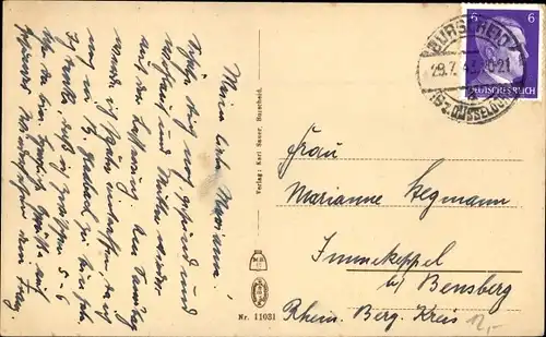 Ak Burscheid in Nordrhein Westfalen, Partie in der Louisenstraße