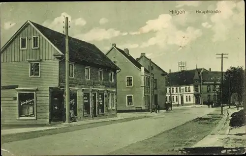 Ak Hilgen Burscheid Rheinisch Bergischen Kreis, Hauptstraße, Geschäft