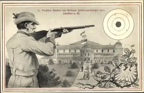 Ak Frankfurt am Main, Deutsches Bundesschießen 1912