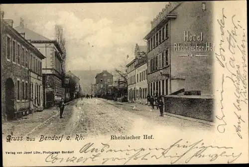 Ak Sayn Bendorf Rheinland Pfalz, Hotel Rheinischer Hof