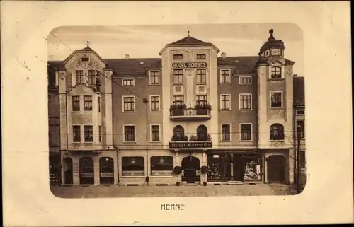 Ak Herne im Ruhrgebiet, Hotel Schmitz