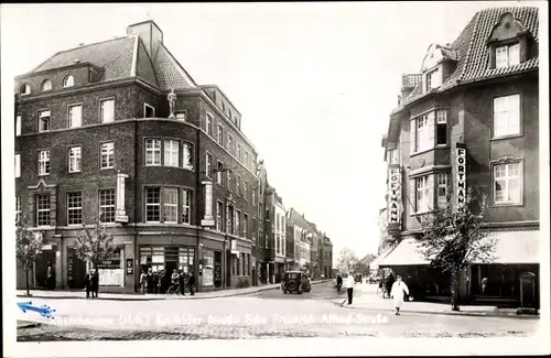 Ak Rheinhausen Duisburg Nordrhein Westfalen, Krefelder Straße, Ecke Friedrich-Alfred-Straße