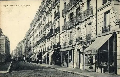 Ak Paris XIV, Rue de Gergovie