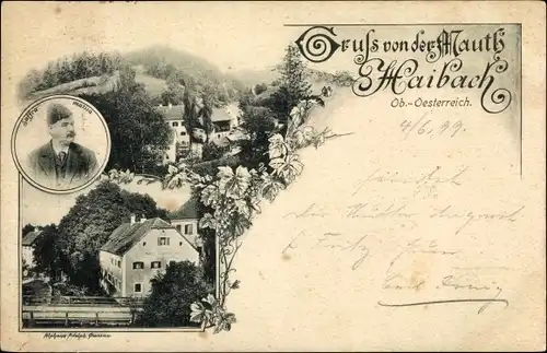 Ak Haibach im Mühlkreis in Oberösterreich, Gruß von der Mauth, Saffra matica
