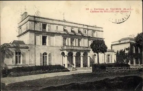 Ak Allonnes Maine et Loire, Chateau du Bellay