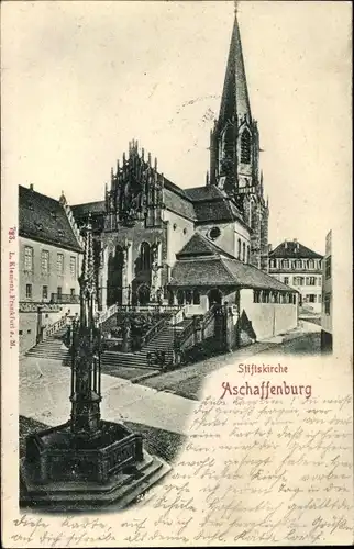 Ak Aschaffenburg in Unterfranken, Stiftskirche