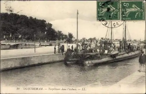 Ak Ouistreham Calvados, Torpilleurs dans l'Ecluse