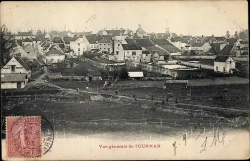 Ak Tournan Seine et Marne, Vue generale