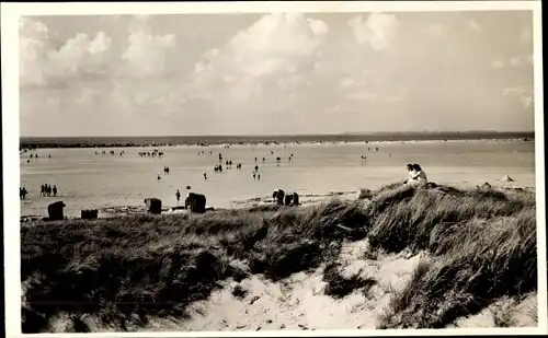 Ak Insel Amrum in Nordfriesland, Badestrand Kniepsand