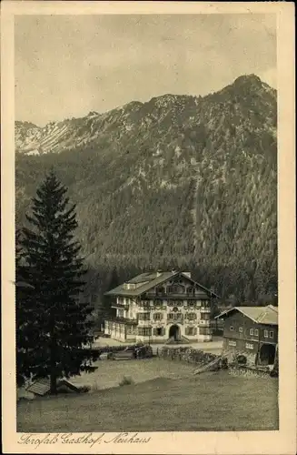 Ak Neuhaus Schliersee in Oberbayern, Trofals Gasthof