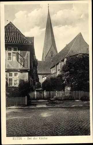 Ak Eutin in Ostholstein, Bei der Kirche