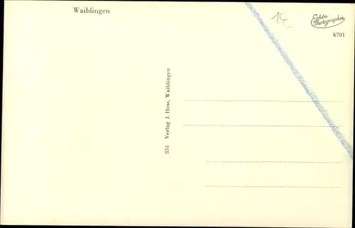 Ak Waiblingen in Württemberg, Blick auf Tor