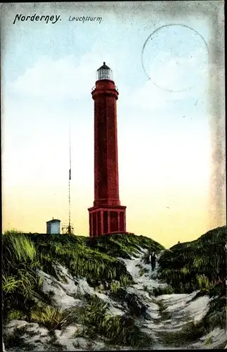 Ak Norderney in Ostfriesland, Leuchtturm