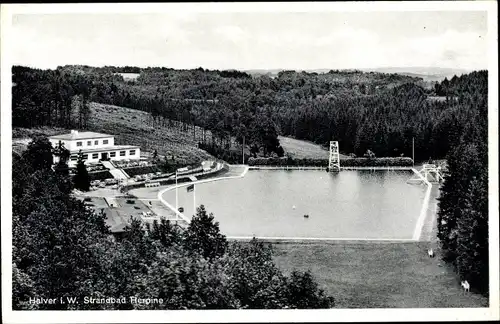 Ak Halver im Märkischen Kreis, Strandbad Herpine, Wald