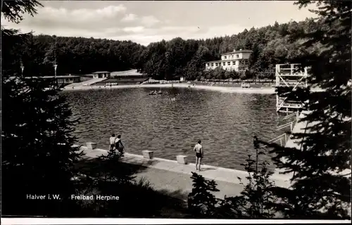 Ak Halver im Märkischen Kreis, Freibad Herpine