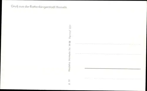 Ak Hameln an der Weser, Hochzeitshaus