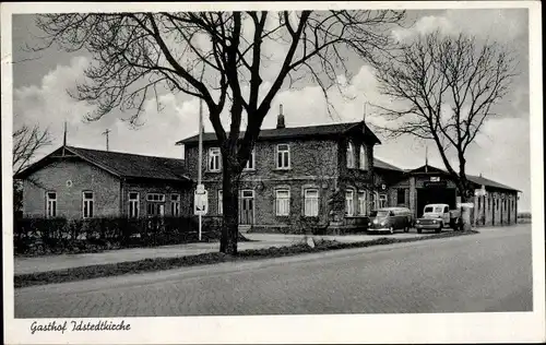 Ak Idstedt in Schleswig Holstein, Gasthof Idstedtkirche